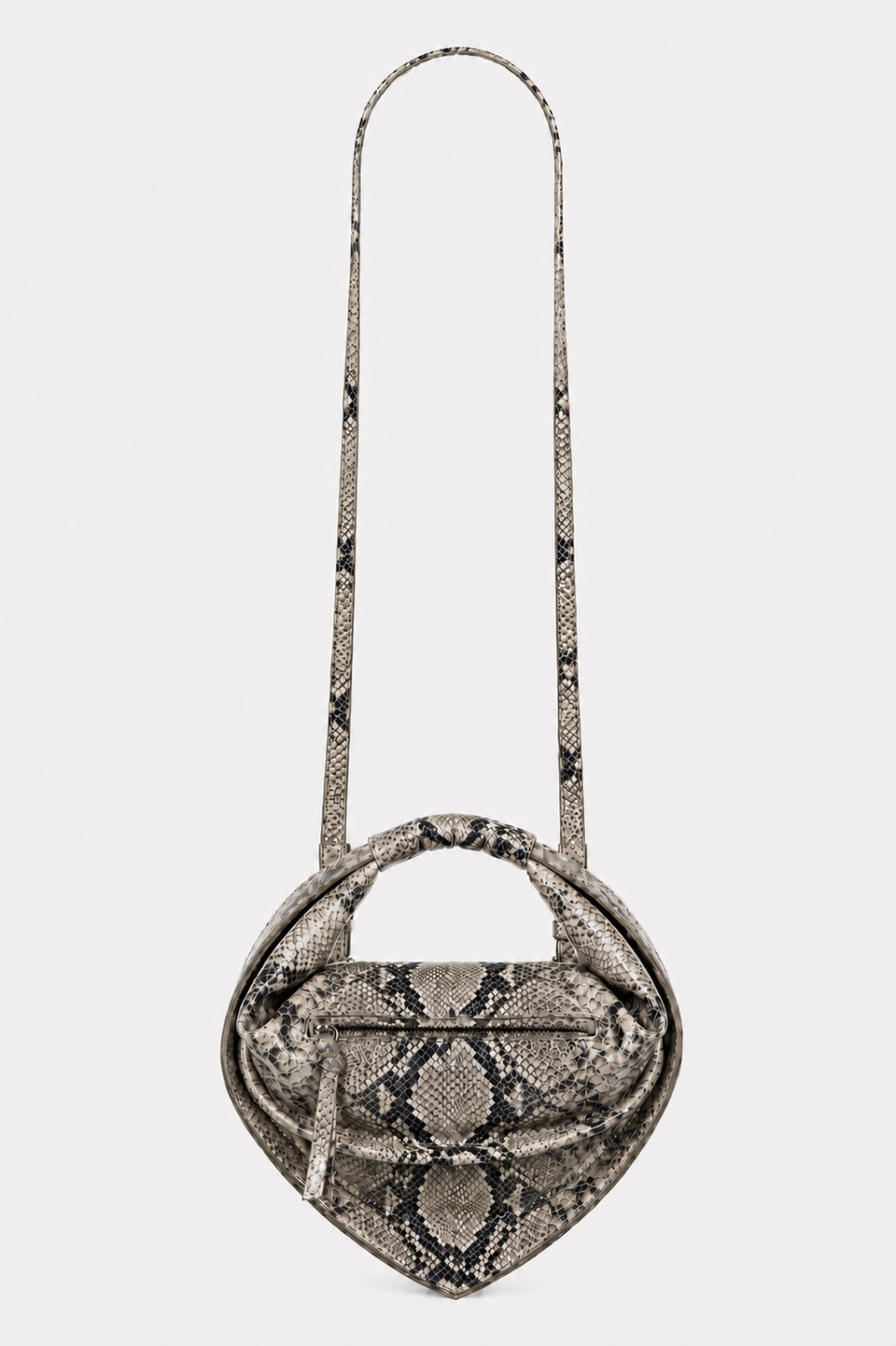 Midi Tortellino Bag-Sage Python